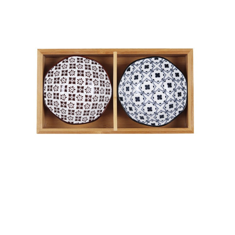 Japanese Appetizer Plates 2 Piece Serving Tray Set B
