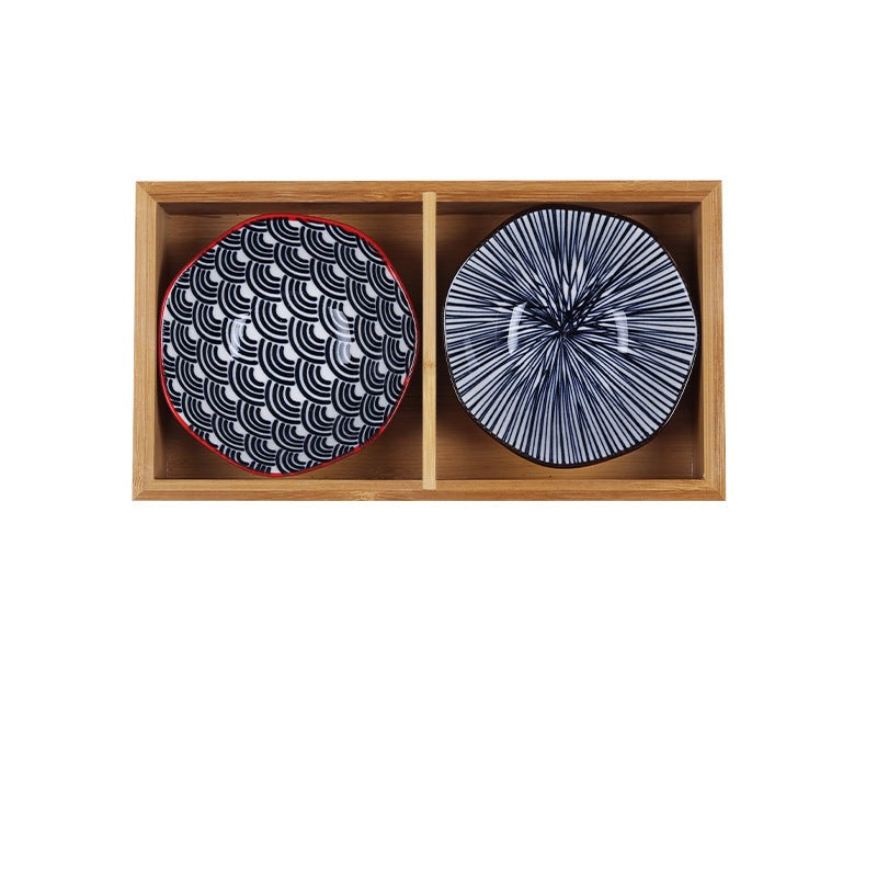 Japanese Appetizer Plates 2 Piece Serving Tray Set C