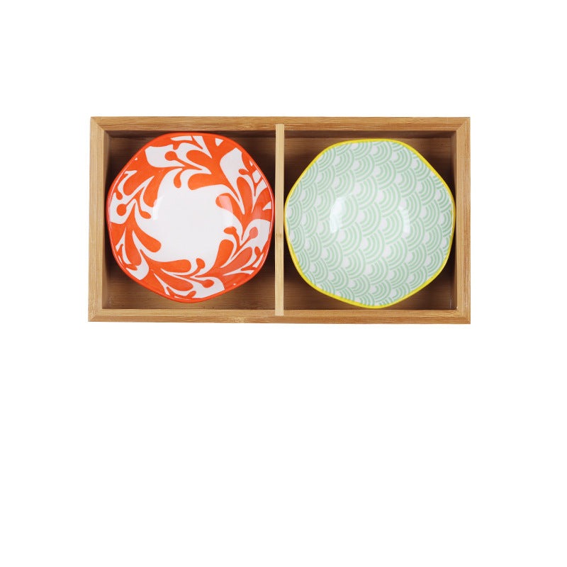 Japanese Appetizer Plates 2 Piece Serving Tray Set D