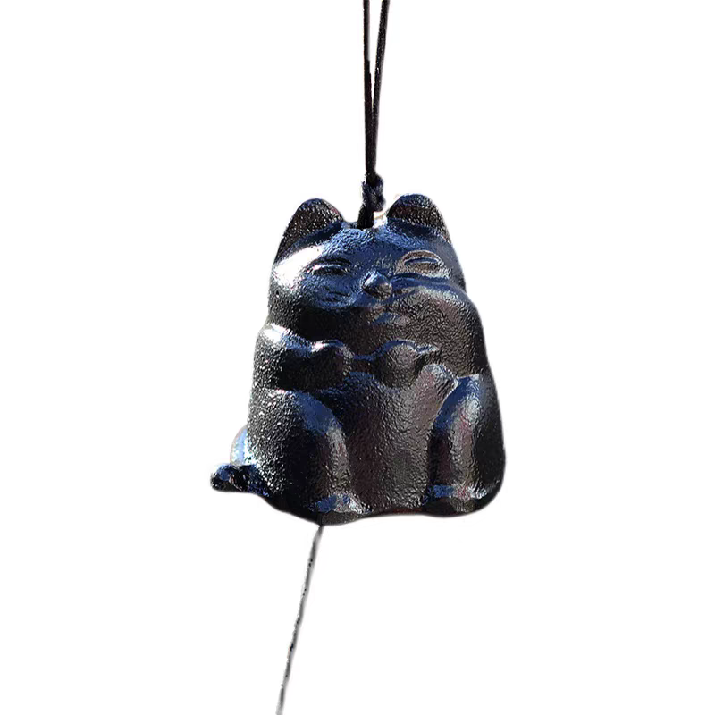 Lucky Cat Iron Wind Chime
