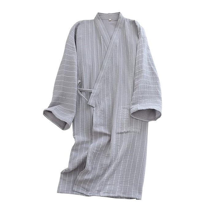 Traditional Japanese Striped Home Yukata