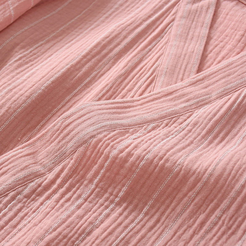 Traditional Japanese Striped Home Yukata