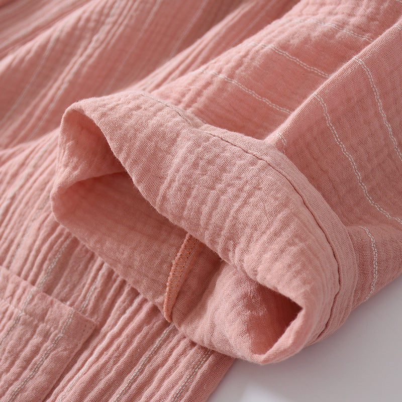 Traditional Japanese Striped Home Yukata