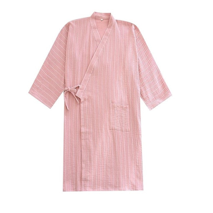 Traditional Japanese Striped Home Yukata