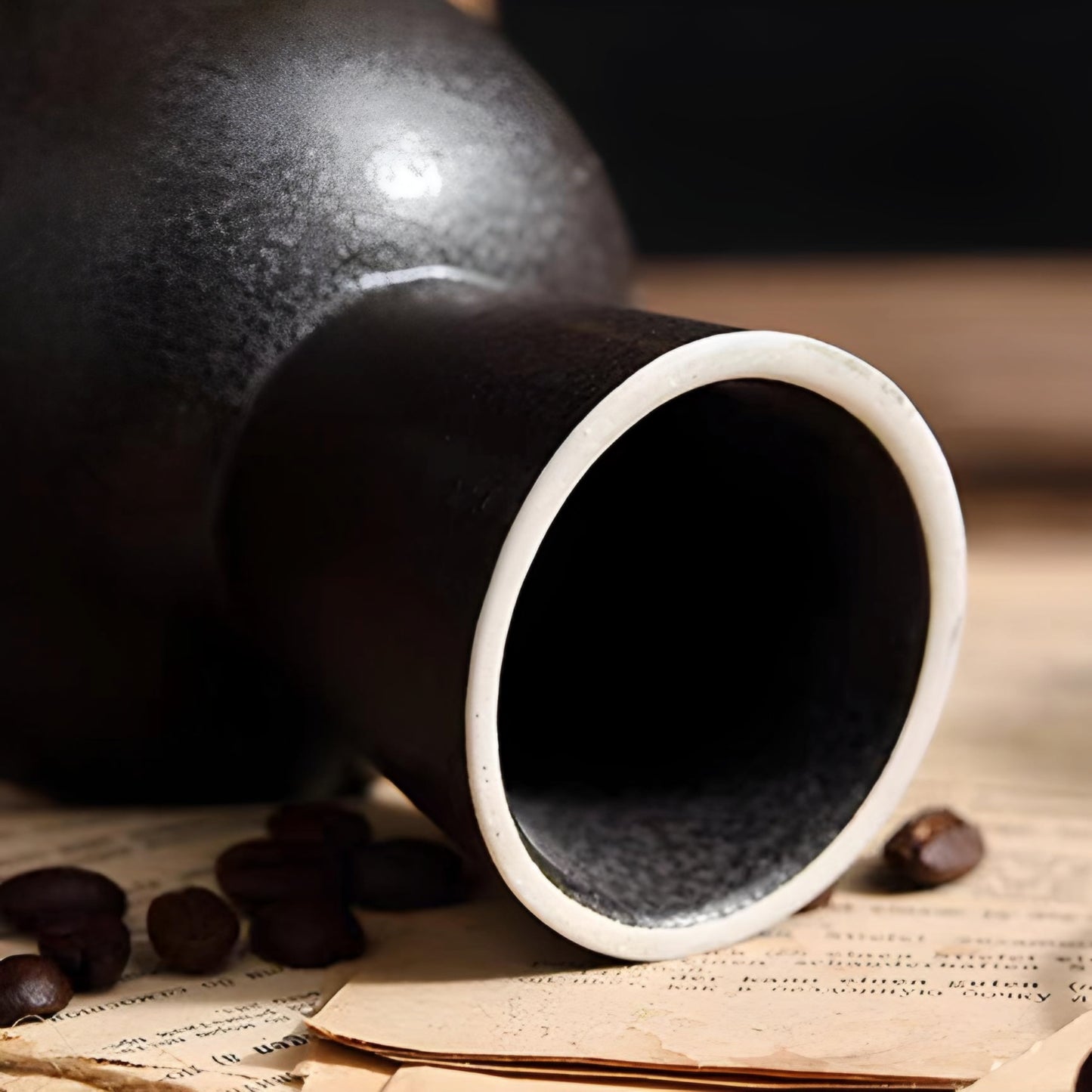 Traditional Japanese Ceramic High Footed Bowls 4 Piece Set