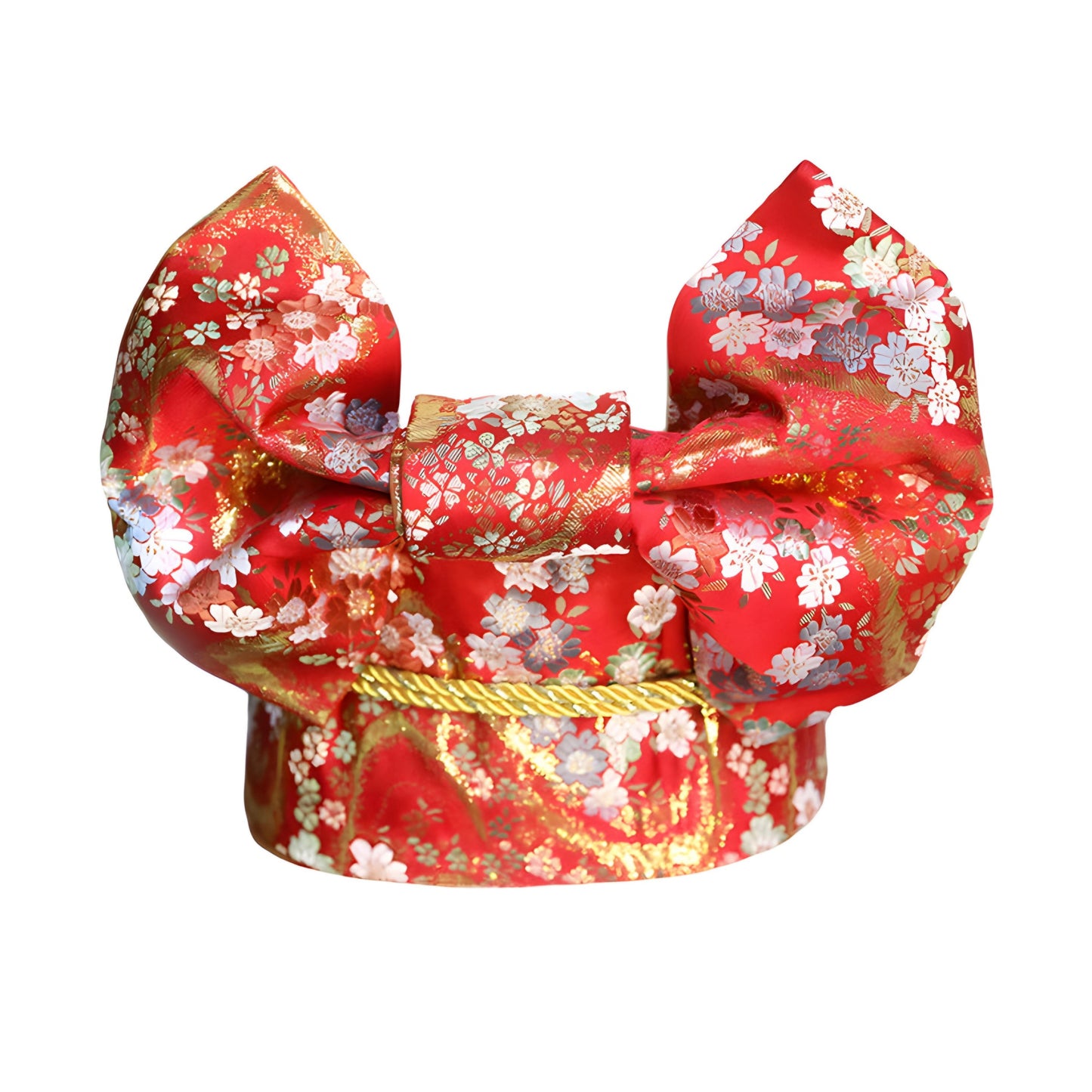 Women Black Blossom Yukata and Obi Belt Set