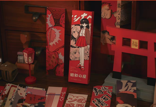 Japanese Showa Era Vintage Bookmarks Set