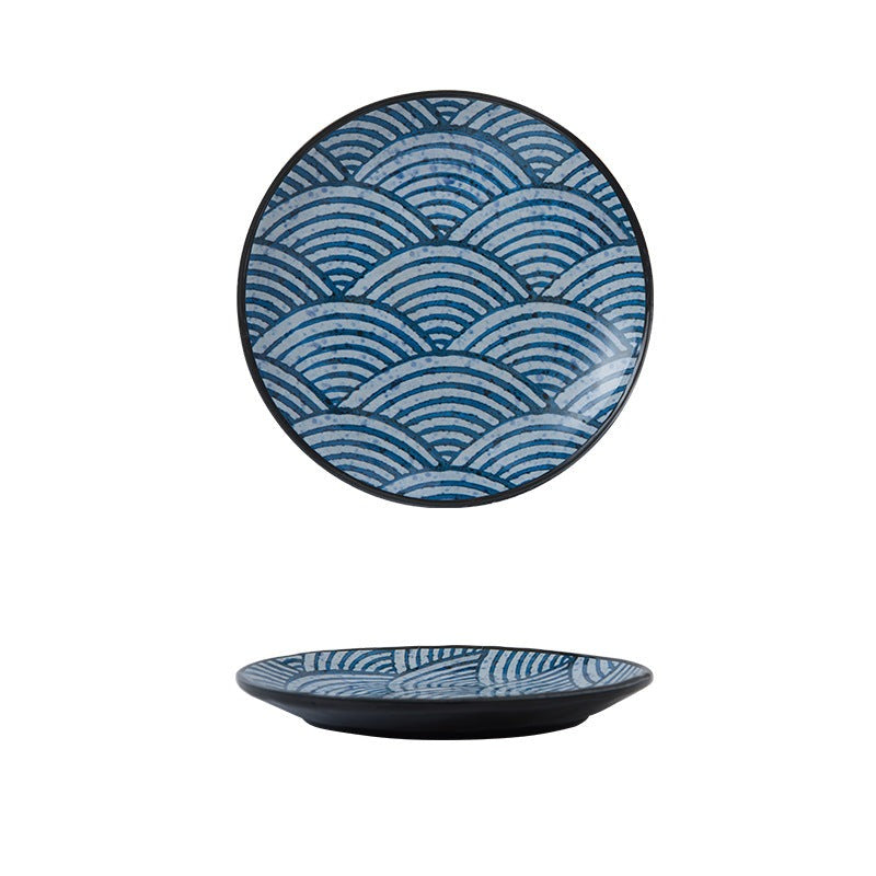 Seigaiha Ceramic Salad Plate 9"