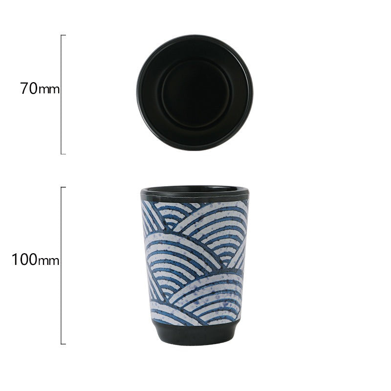 Big Ocean Wave Seigaiha Tea Cups