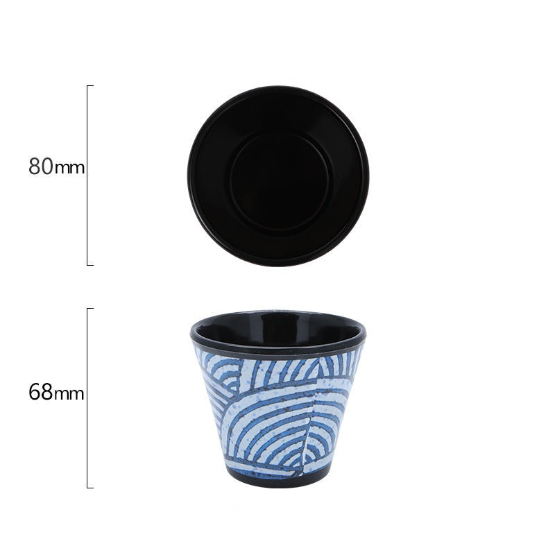 Big Ocean Wave Seigaiha Tea Cups