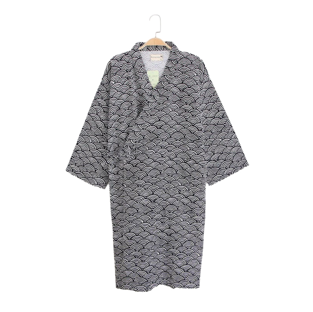 Seigaiha Yukata Bathrobe | Kimono & Yukata | Seigaiha-Ya L