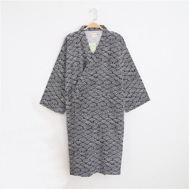 Seigaiha Yukata Bathrobe Kimono & Yukata SeigaihaYa Seigaihaya