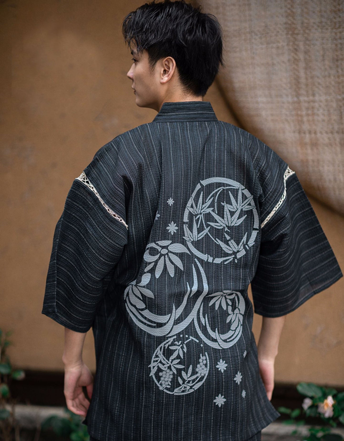 Bamboo Print Jinbei Homewear