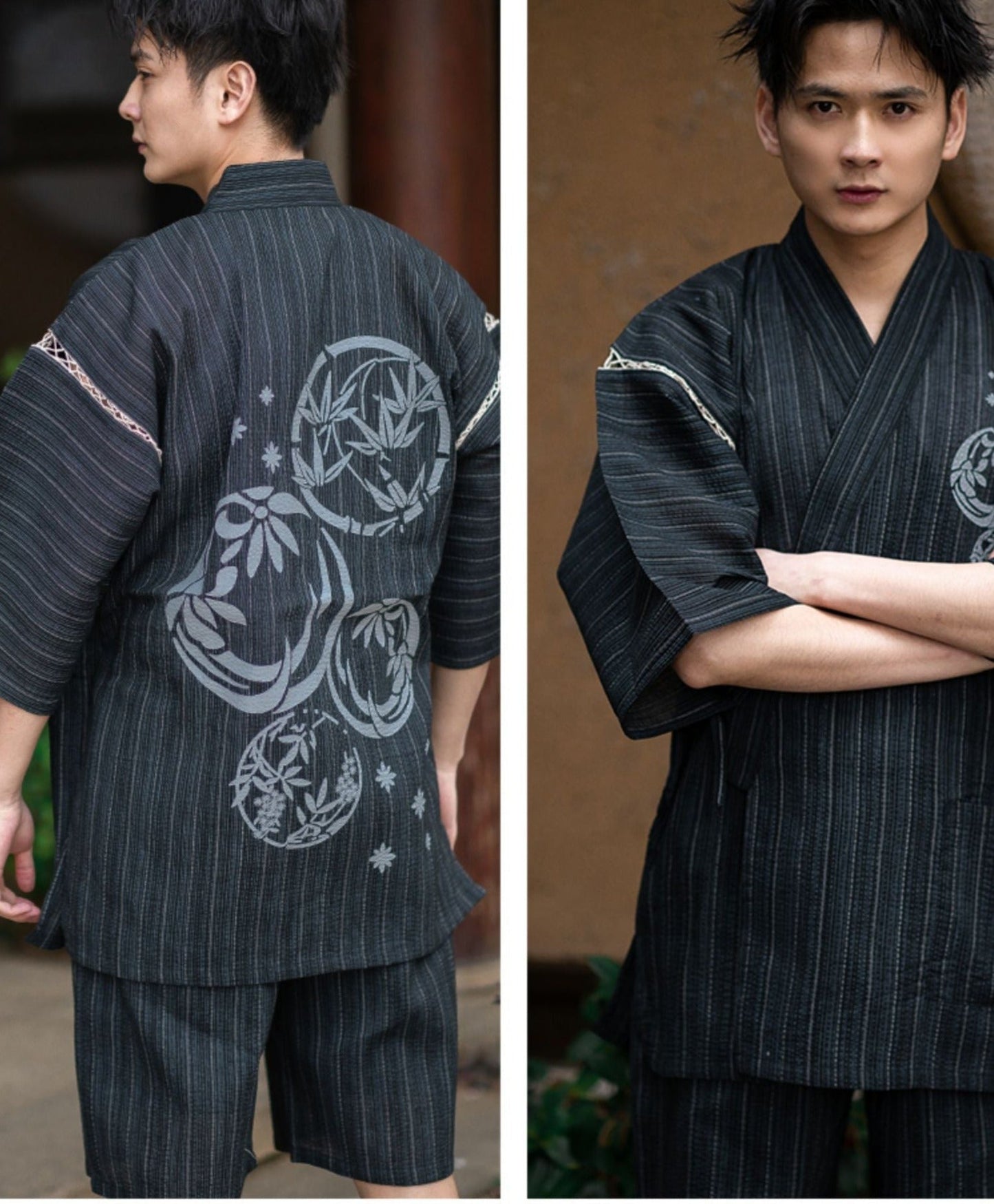 Bamboo Print Japanese Loungewear Set