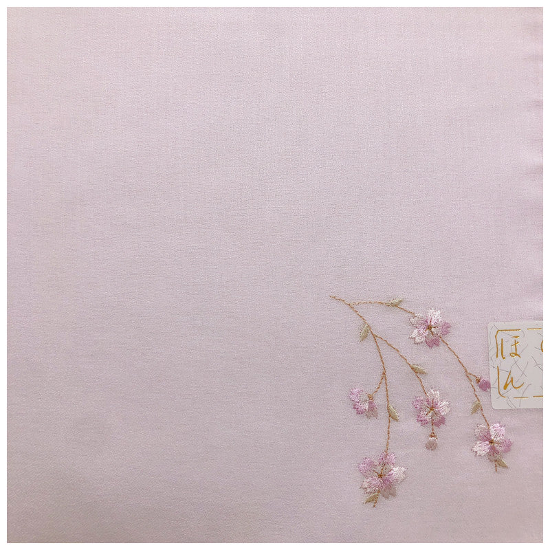 Embroidered Sakura Handkerchief