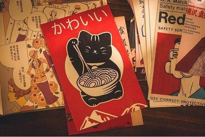 Japanese Showa Era Vintage Postcards Set