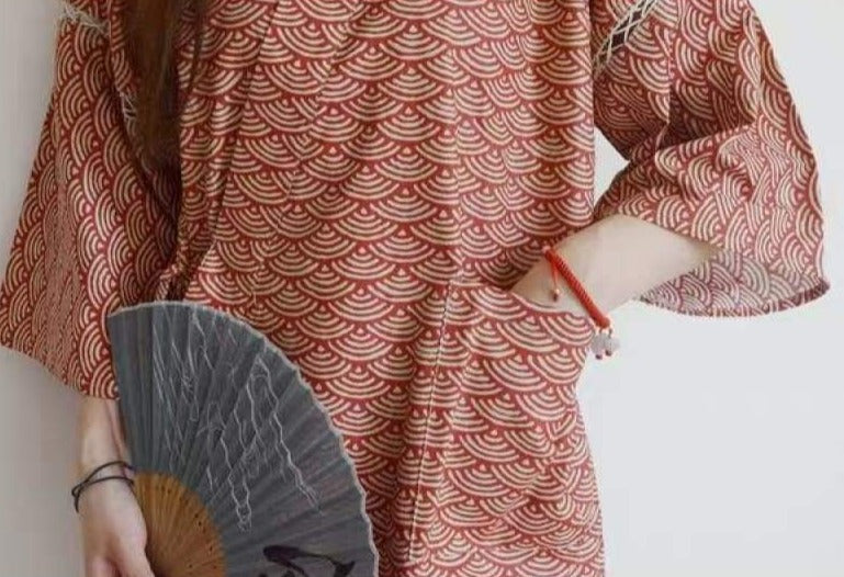 Seigaiha Sleepwear Set