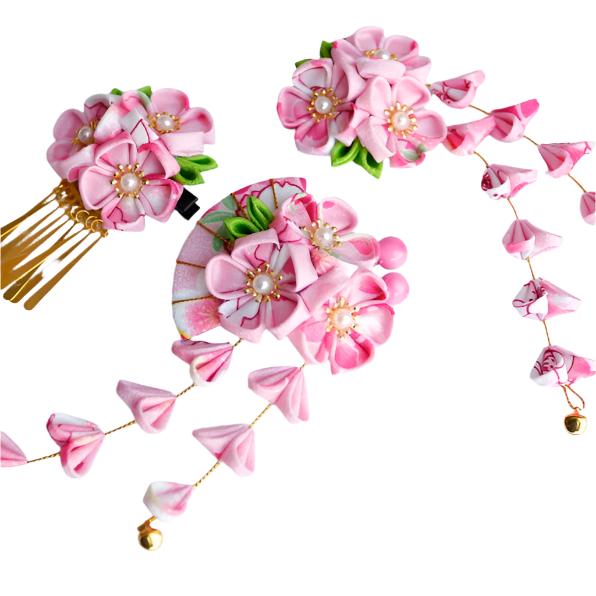 Classic Sakura Hair Accessory 3 Pieces Set