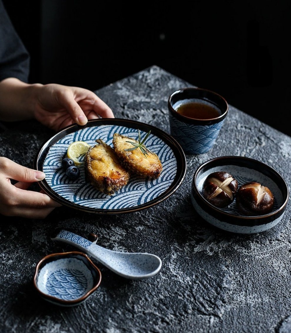 Seigaiha Dinnerware Set A