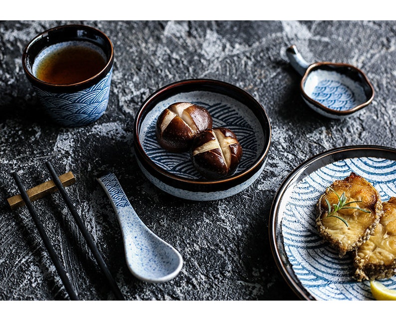 Seigaiha Dinnerware Set A