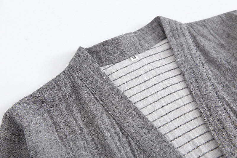 Washed Cotton Japanese Pajamas Set