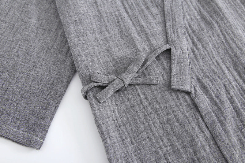 Washed Cotton Japanese Pajamas Set