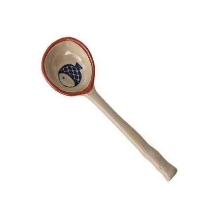 6.7" Long Handle Stoneware Spoon Set