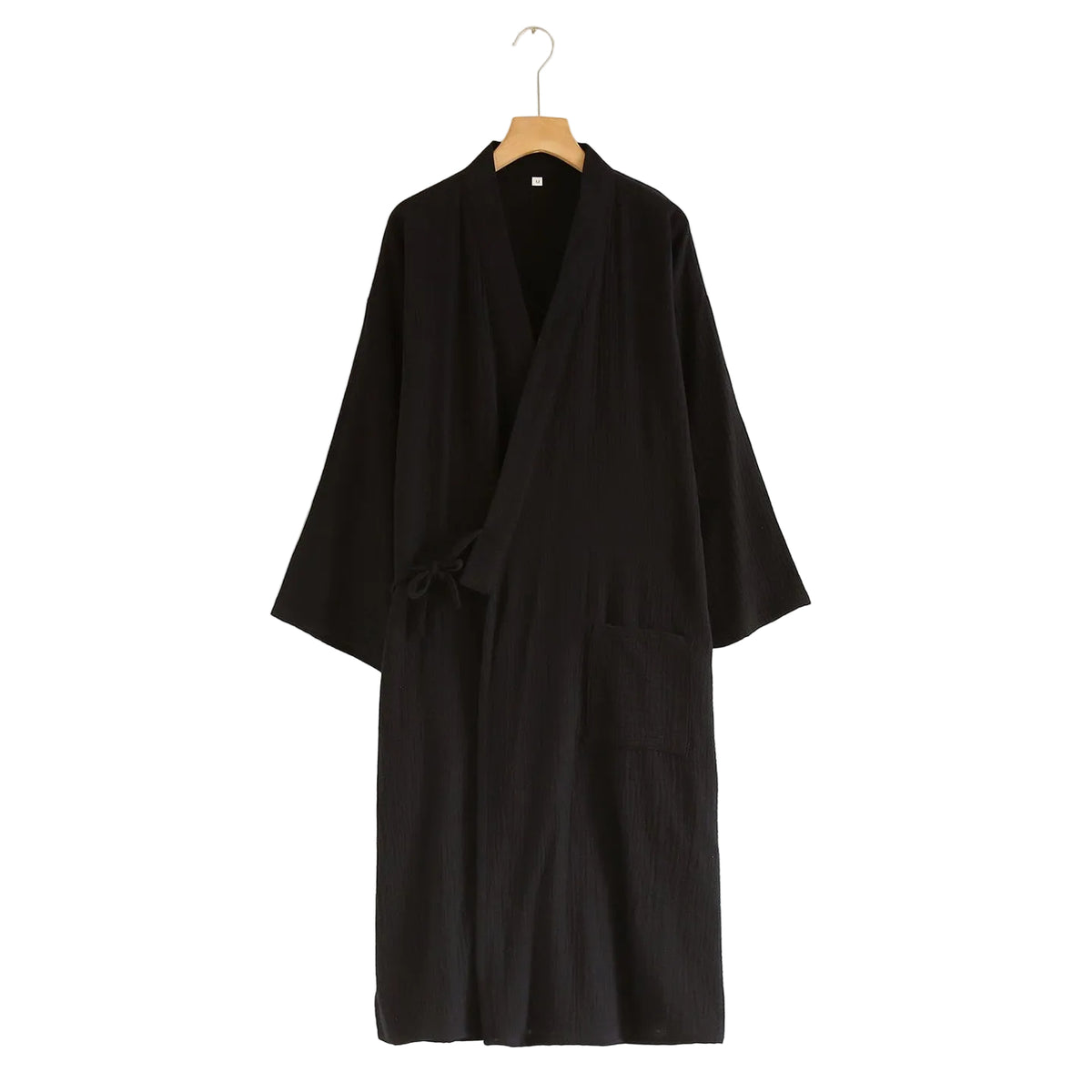 Double Gauze Tie-Waist Kimono Bathrobe