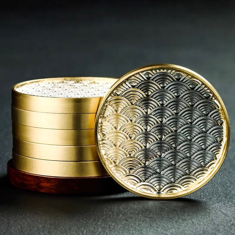 Seigaiha Glass Coaster