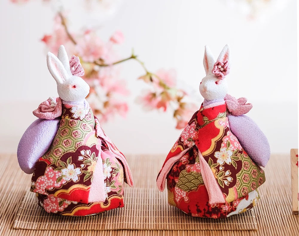 Premium Kimono Rabbit Music Doll