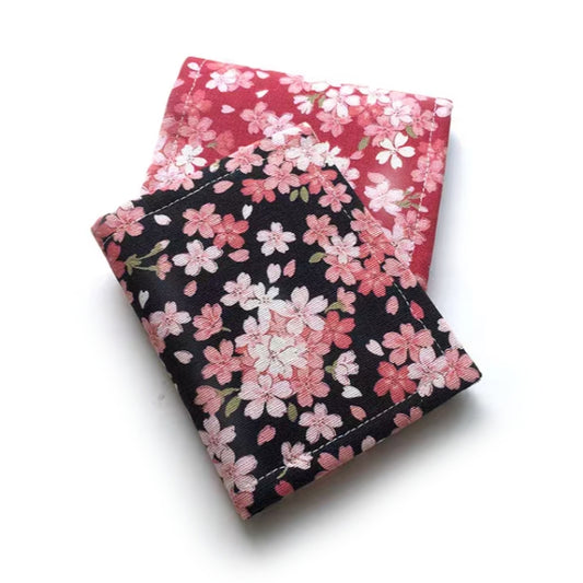 Handmade Japanese Pink Sakura Fabric Wallet