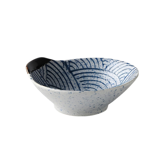 Seigaiha Handled Ceramic Appetizer and Dipping Bowls 100ml