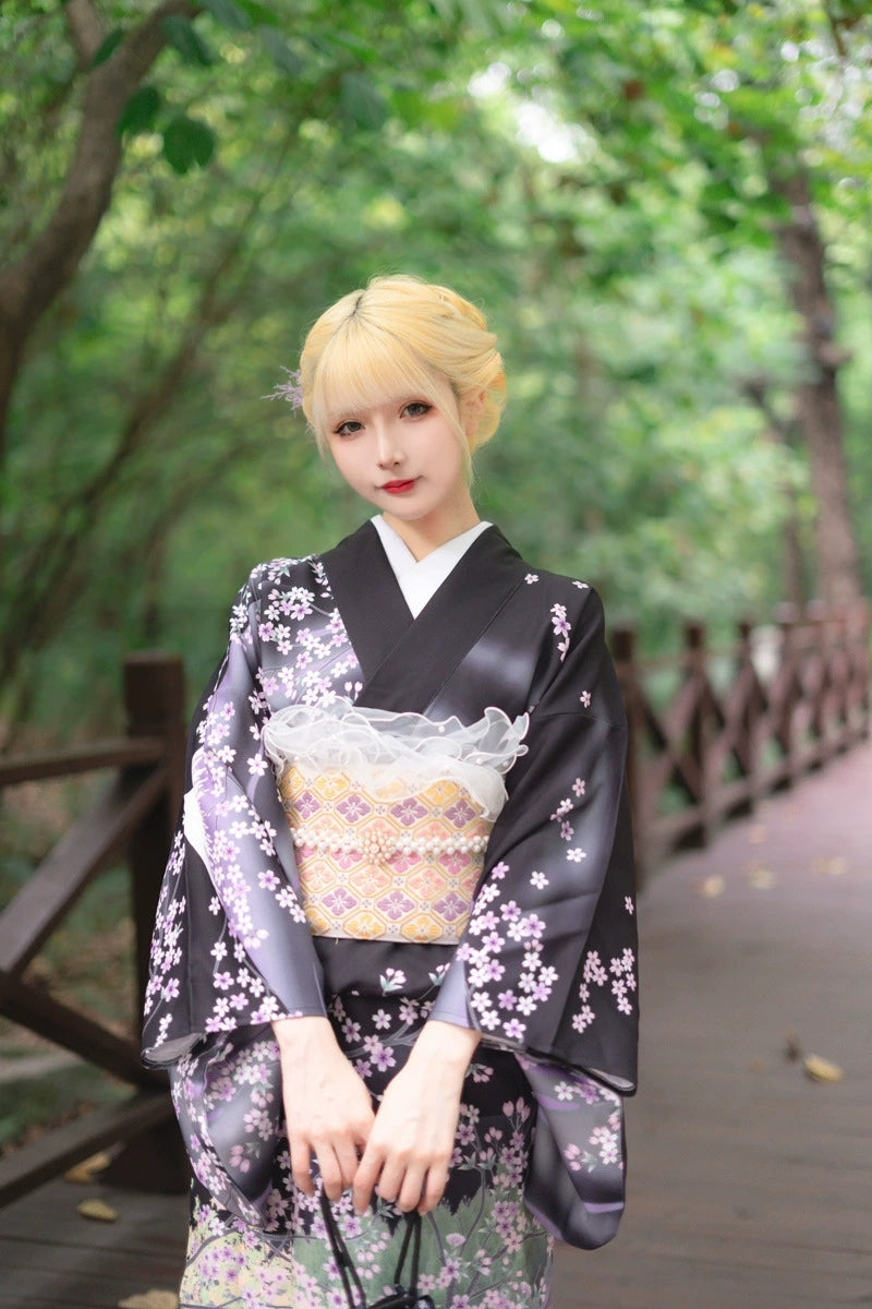 Women Yukata and Obi Belt Set | Japanese Clothing Shop – Seigaihaya