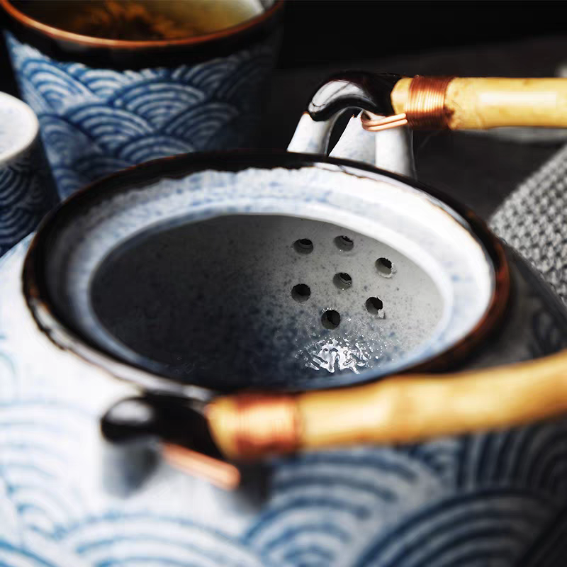 Seigaiha Ceramic Teapot