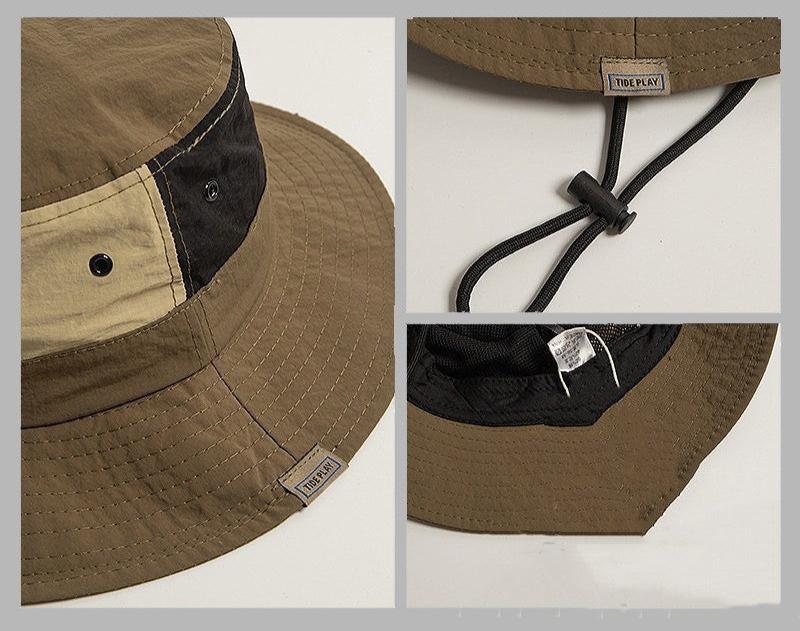 Color Block Quick-Dry Fisherman Hat