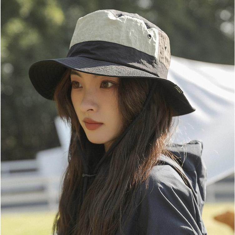 Color Block Quick-Dry Fisherman Hat