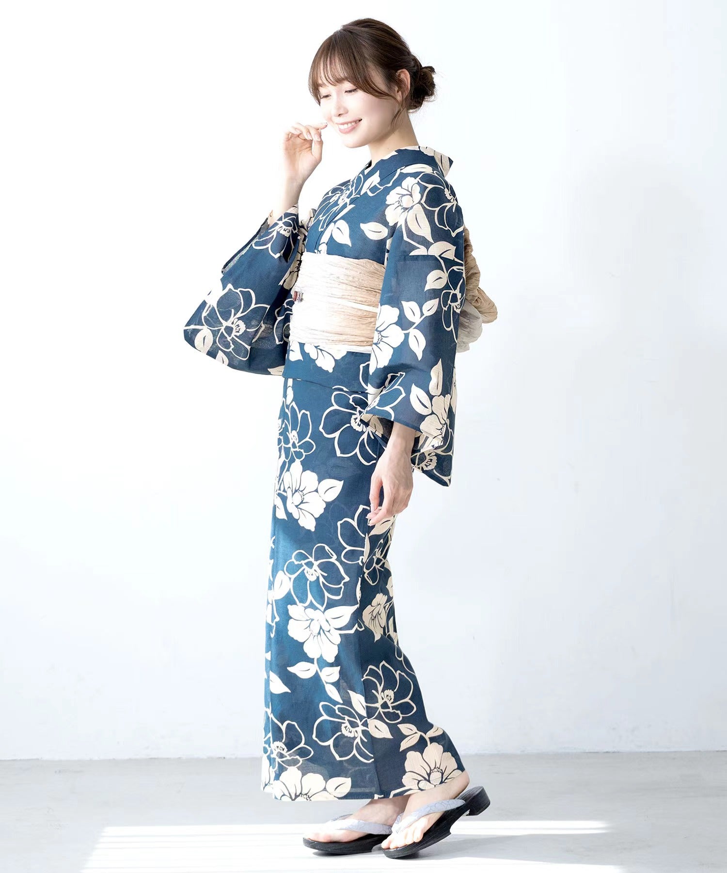 Obi Robe Women Tsubaki Yukata Robe and Obi Belt Set | Japanese Kimono Costume ...