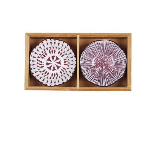 Japanese Appetizer Plates 2 Piece Serving Tray Set A