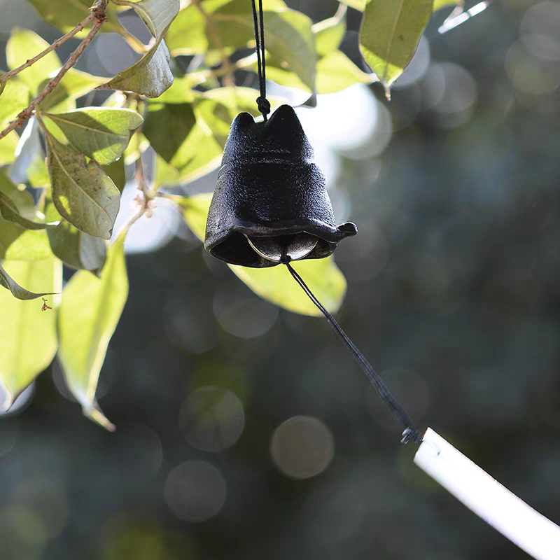 Lucky Cat Iron Wind Chime