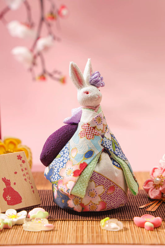 Blossom Kimono Rabbit Music Doll