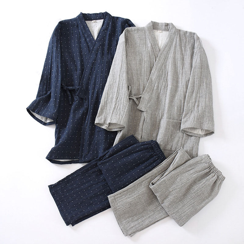 Dot Pattern Japanese Pajamas Set | Japanese Lounge Wear Shop – Seigaihaya