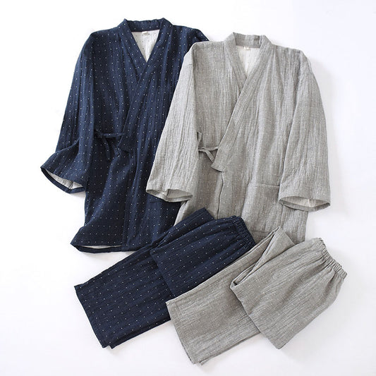 Dot Pattern Japanese Pajamas Set