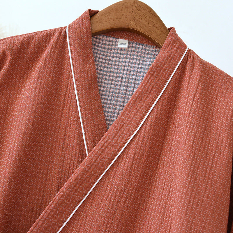 Double Gauze Yukata Bathrobe