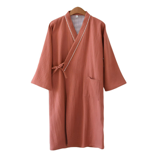 Double Gauze Yukata Bathrobe