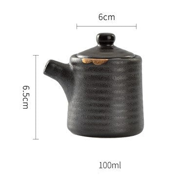 Gold Paint Brush Stroke Soy Sauce Bottle