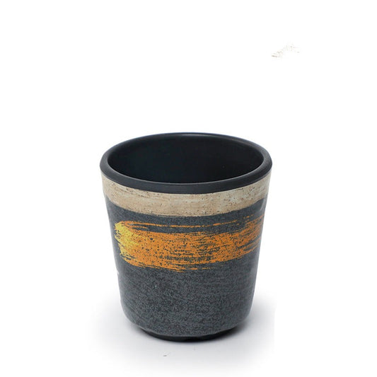Gold Paint Brush Stroke Tea Cups 170/200ml