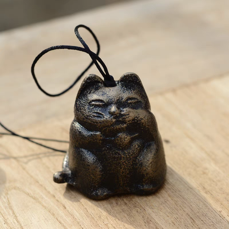 Lucky Cat Iron Wind Chime