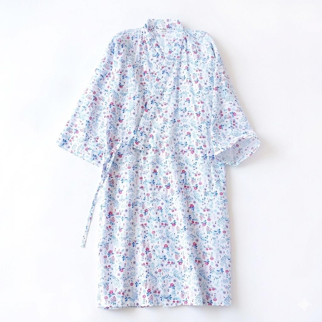 Floral Yukata Bathrobe