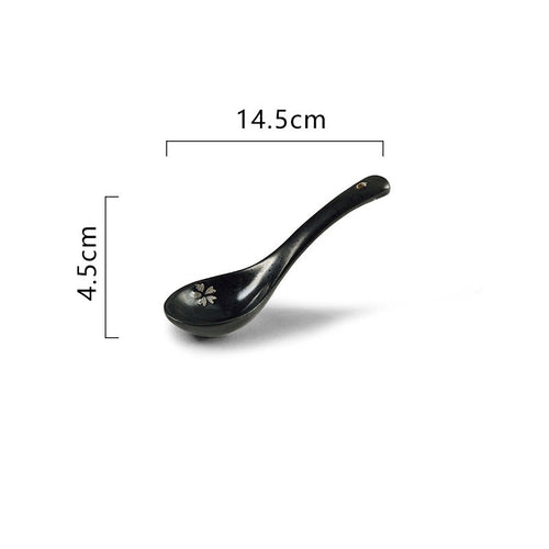 5.7" Sakura Ceramic Spoons Set