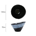 Seigaiha Round Sloped Bowls 420ml